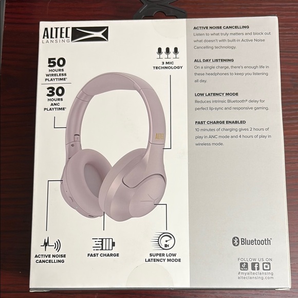 Altec Lansing ComfortQ2.0 Wireless Headphones NIB - Picture 2 of 2